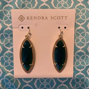 Kendra Scott Emerald Green Earrings